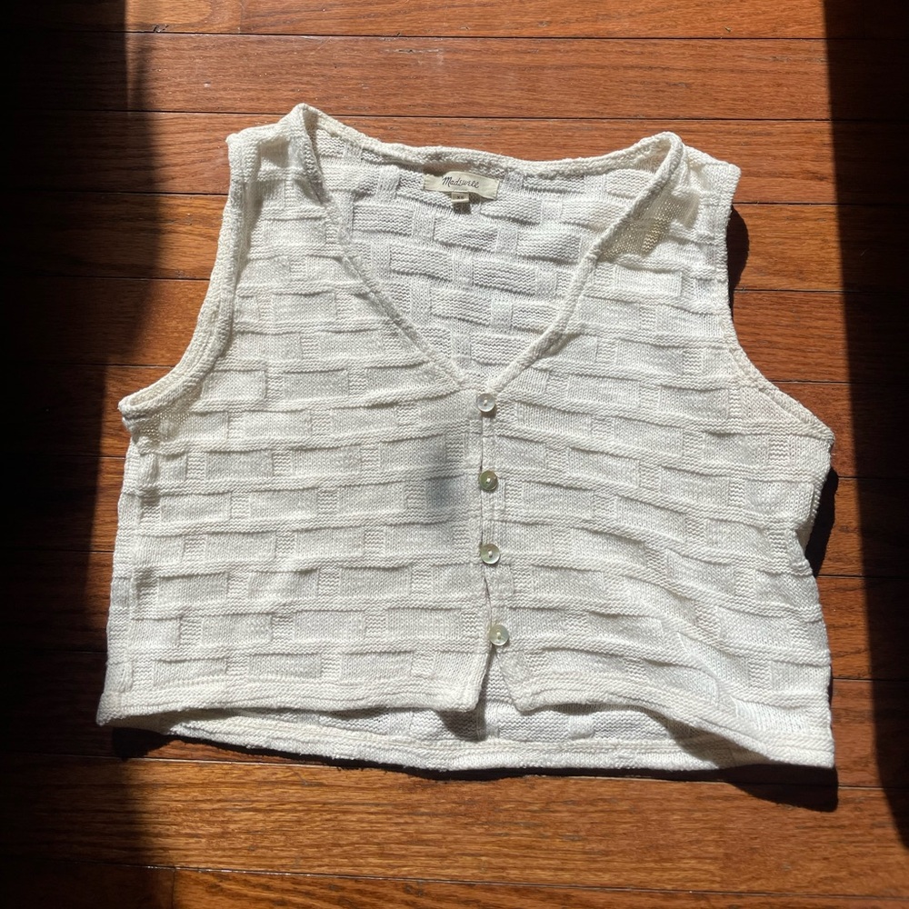 Knit cropped vest
